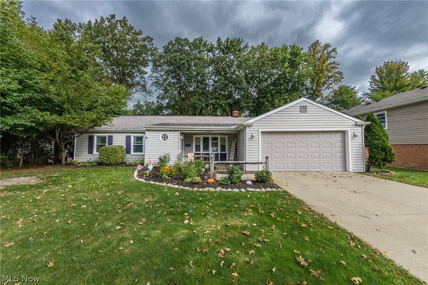 Welcome home to this lovingly maintained 3 bedroom, 1.5 bath ranch home. You will enjoy single level living at its finest with this home. The living room is located off the front entry and features a large bay window which fills the room with natural light. New laminate flooring runs throughout the living, family and bedrooms.  The living room opens to the updated eat-in kitchen complete with oak cabinets, granite countertops and stainless steal appliances - all remain with the home. A sliding glass door off the kitchen leads you to the covered patio in your private backyard. Off the kitchen is the cozy family room which features a gas fireplace flanked with built-in shelves. Another set of sliding glass doors opens to the backyard.  You will love relaxing in your master bedroom with attached half bathroom. There is a shared full bathroom that has a tub/shower combination and an updated vanity with granite countertop. There are 2 additional bedrooms with ample closet space - one bedroo