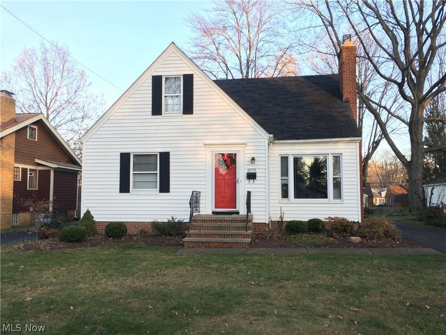 A charming cape cod on a beautiful tree-lined street in Fairview Park. This home is filled with character including archways, original wood floors, a fireplace and a screened in back porch. The open floor plan includes two bedrooms on the first floor, two bedrooms on the second floor and an additional rec room, bathroom and office in the basement. A screened in back porch overlooks a large, fenced in back yard.  The home has been tastefully updated including the main bathroom (2011), electrical (2011), insulation (2013), glass block windows 2013 and a basement bathroom and office/craft room (2015).

The quiet, tree-lined street offers the best of Fairview including nearby Morton Park (playground, splash pad, basketball and tennis courts).