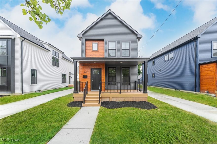 Don't miss this 4 bedroom, 3 full bathroom new construction, Energy Star certified home with all the amenities of University Circle at its doorstep! This home features a bright and open first floor living area, dining area, and kitchen that’s perfect for entertaining. The kitchen, with tile backsplash and stainless steel appliances included, has loads of cabinet and countertop space. A first floor bedroom (or office) and full bath is located at the rear of the home. Upstairs is a primary bedroom and ensuite full bathroom with beautiful tiled shower and plenty of closet space. Two more bedrooms with a shared hallway bathroom finish out the second floor. The home also features a full basement and two car garage. The Energy Star certification makes this home eligible for 15-year tax abatement and Greater Circle Living offers up to $20,000 down payment assistance for eligible University Circle area employees. 3-year home warranty is also included. Move right in and start enjoying all that University Circle and Glenville have to offer!