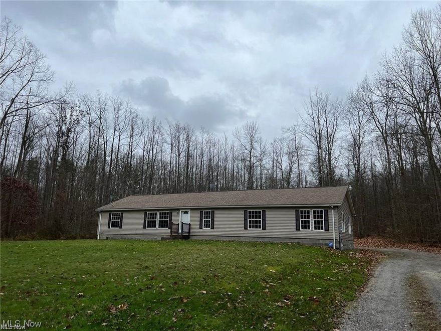 Located on a private 14.63 acres in Brookfield township, this completely-renovated four bedroom, two bath ranch is the perfect place to call home. Highlights include a vaulted living room, open kitchen with center island, updated baths, main level laundry room, full basement and deck. If you're looking to rent but don't want to settle for just anything, this is the place for you!