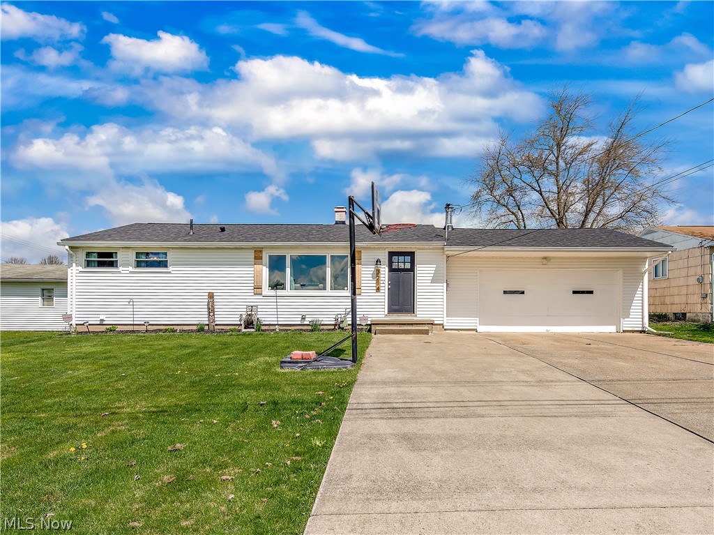 No stone left unturned in this completely updated 1500 square foot ranch. You will find this home to have 3 bedrooms, 2 full bathrooms, a finished recreation room in basement, with an attached 2 car heated garage plus much more. This home has been thoughtfully updated to Include: new architectural 50 yr. warranty roof, vinyl siding, newer double hung vinyl windows, luxury plank vinyl flooring, new carpet in the carpeted areas. Full kitchen remodel to include all new shaker style cabinets, stained butcher block countertops, subway tile backsplash, new lighting, a food pantry, and a full appliance package. The main floor bathroom has been updated to include luxury vinyl plank water resistant flooring, new tub/surround, a shiplap accent wall, new lighting, new vanity, and Carrera quartz countertop. The lower level has been finished to include a full bathroom with quartz countertop, and a walk-in shower. Some additional features of home include a new hot water tank, a Carrier high effi