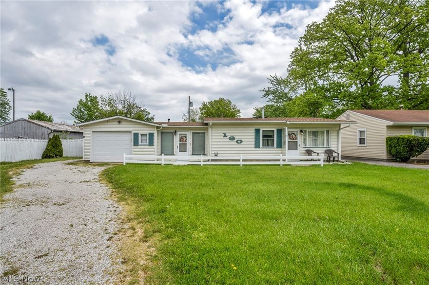 Welcome to this spacious and well-maintained 4-bedroom ranch in a convenient Elyria location! Offering over 1,300 square feet of living space, this home features fresh paint and brand-new carpeting throughout, creating a bright and move-in-ready feel. Several important updates have already been completed for added value and peace of mind, including a roof replaced within the last 5 years, a dishwasher that is only 18 months old, and newer furnace and hot water tank. The HVAC system has been routinely serviced by Mitchell’s Heating & Cooling and recently completed its seasonal maintenance check. All appliances stay with the home, making your move even easier. Step outside to enjoy the large, fully fenced backyard with privacy fencing — perfect for entertaining, outdoor activities, pets, or gardening. A leased Brinks security system is also in place and may be transferred to the new owner for $57/month. With plenty of space and the opportunity to add your personal style, this home is ready for its next chapter. Conveniently located near shopping, parks, dining, and highway access, this property offers both comfort and accessibility. Schedule your private showing today!