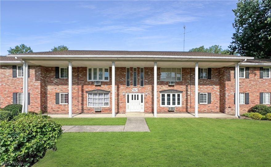 Introducing this charming and inviting condo situated in the heart of Mentor! This condo offers a perfect blend of comfort and convenience for those seeking a low maintenance lifestyle! As you step inside, you are greeted by a well-designed layout that maximizes every inch of living space!  Enjoy entertaining in the spacious living / dining area that is graced by a large windows that gleams natural lighting, a wood burning fireplace, creating a warm and comfortable feeling throughout! Not to mention the back door that leads out to the rear covered porch, featuring a fantastic view of nature! It's peaceful and private, creating the perfect space to relax and unwind after a long day on these warm summer nights! The kitchen features plenty of cabinetry for all your storage needs, both bedrooms are generously sized and the master bedroom even includes a custom made closet organizer! 
 This home truly has it all, you'd be proud to own! Community pool is now open for the season, time to move right in and enjoy!!