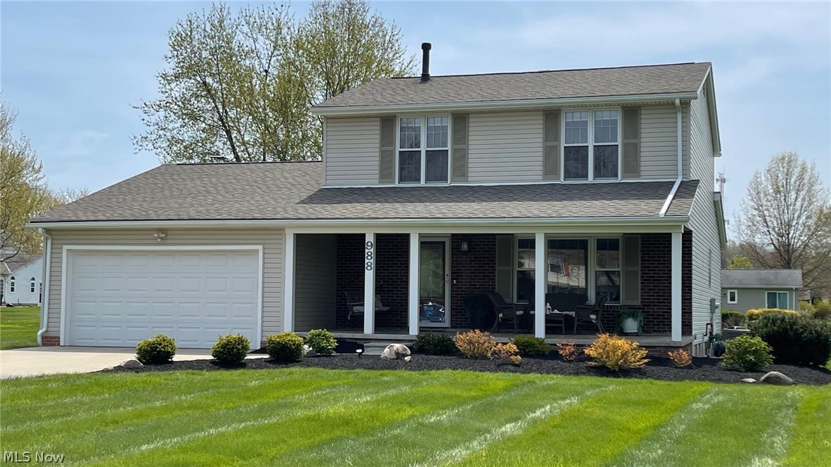 Wow, what a great property! That is what your friends and family will be saying when you show them your new home. This beautiful home has been meticulously maintained by its current owner for many years. From the nice landscaping to the updated kitchen, this property will impress everyone you know. You will enjoy long conversations on the large front porch. As you enter through the front door you're welcomed by the warm open feeling of this home. The main level has wood flooring mixed in with ceramic tiles in the kitchen. A large bedroom off the rear would make a great in-law suite or owner's retreat. Again off the kitchen is a welcoming family room with a fireplace and French doors to the back deck. The large deck is partially covered and overlooks a nice well-kept backyard. Traveling back inside and upstairs you will encounter the familiar smell of new carpeting. The owner has replaced all of the carpet on the second floor for the next owners. On this level, through the French doors