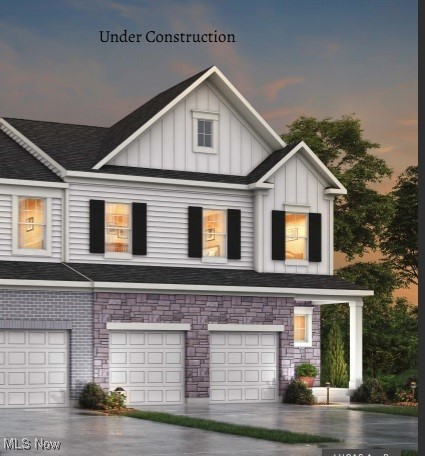 The Lucas by Drees Homes at The Ledges in Broadview Heights! This bright and airy end unit townhome is filled with natural light thanks to extra windows and an open concept layout designed for modern living. Backing to serene woods, it offers a larger yard and exceptional privacy rarely found in low-maintenance living. The first-floor primary suite features a spacious en-suite bath and huge walk-in closets, while upstairs offers 2 additional bedrooms. The gourmet kitchen flows effortlessly into the dining and family areas, leading out to a covered deck with a cozy fireplace, your own private retreat for relaxing or entertaining year-round. Thoughtfully designed with storage throughout and the quality you expect from Drees Homes. Move-in ready this October/November. Come experience a townhome that lives like a luxury single-family home, with upscale finishes, flexible spaces, and unbeatable location perks in Broadview Heights.