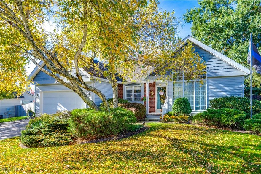 Welcome to this one-owner, updated, and pristine ranch home in the Wooster school district. It totals over 1,500 square feet, but with a much larger feel because of its vaulted ceilings throughout and a great floor plan. The front living room is cozy and inviting, featuring a corner fireplace, and flows right into the formal dining area. Not far away is the eat-in kitchen showing off granite countertops, newer appliances, a pantry closet, and an updated backsplash. A bonus room is off the kitchen, and it's the perfect space to relax, read a book, or enjoy the great view of the backyard. The owner's suite provides another warm and comfortable retreat, featuring ample closet space and an en-suite bathroom with double sinks and a spacious vanity area. Don't forget the first-floor laundry, complete with a washer and dryer, as well as access to the 2-car garage. A ranch home is designed to provide easy living, but if you decide you want more finished space, there is an additional 1,500 square feet available in the unfinished basement. It's already plumbed for a bath, so the messy work is done. There is just as much to love on the outside of the home including almost 300 square feet of deck space PLUS a lower concrete patio with a privacy fence that was made for a hot tub. There are also two sheds for outdoor storage. The backyard is private, and the home is ideally situated on a 0.3-acre cul-de-sac site. What more could you want? Welcome Home!