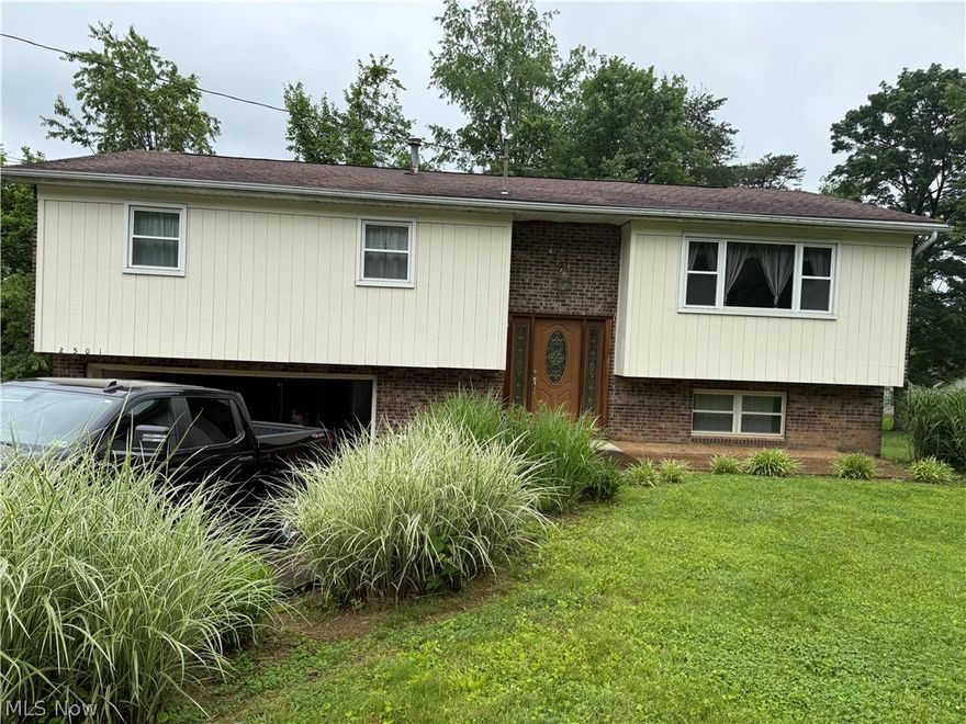 This 3-bedroom, 2 full bath home, in a split level with a beautiful kitchen, including nice cabinets. There are nice size bedrooms, with great size closets. There is a finished basement with a gas fireplace.  There is a laundry room in the basement, and the garage is oversized with a workbench. The home has a lot of furniture that the owner has no use for and is willing to let go with house. The lot is irregular and is turned oddly. There is a ride away in the front of the house that includes the driveway, which has been there for 20 years.   The home has so many possibilities. on 4/22 a window and two glass slider windows were replaced due to a warrantee, That warrantee is lifetime and can transfer as long as they are contacted within 30 days of sale and the buyer pays $275.00.