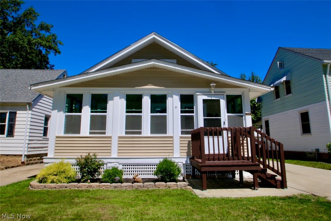 Welcome Home!! This lovely bungalow is conveniently located and has SO much to offer! A large 3 season room welcomes you as your enter the cozy roomy living room and the conveniently located first floor master bedroom with an en-suite updated large master bath. Next, you will find a spacious dining room that's been freshly painted and an adorable kitchen with lots of cabinets and storage and a laundry room that can double as a mud room. The second floor also has a master bedroom with an en-suite gorgeous updated bathroom and fresh paint, plus a nook area where you could set up your office, reading area, or glam area. The choice is up to you! The basement is clean, floors painted and waterproofed. Completely fenced in backyard and garage make this home complete. Comes with a one year home warranty. Call today to schedule your private showing!
