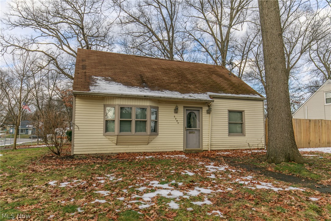 A wonderful over sized cape cod in Cuyahoga Falls, this home features over 1300 sq ft. With the addition, this home adds a 5th bedroom and a dining room. The awesome 2 car garage has an additional room off of the back.... and that is heated and has a/c! The side yard is completely privacy fenced. The home is updated and move in ready.