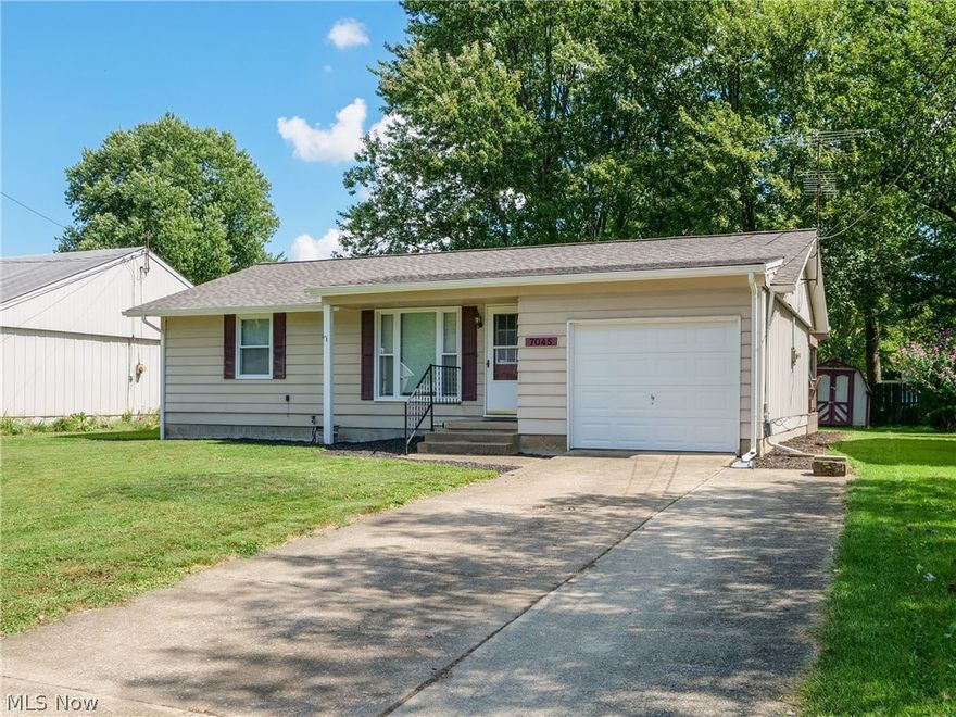 1,010 sq ft single family ranch with newly finished basements and extensively updated! 3 bedrooms and 2 bathroom with attached 1 car garage, shed in backyard, and deck. Some updates including new roof (2017), new air conditioner (2015), and newly finished basement with 2nd bathroom! This home is located just down the road from the Rowland Nature Preserve. Only 30 min. from downtown Cleveland, and has easy access to both SR 2 and the Turnpike.