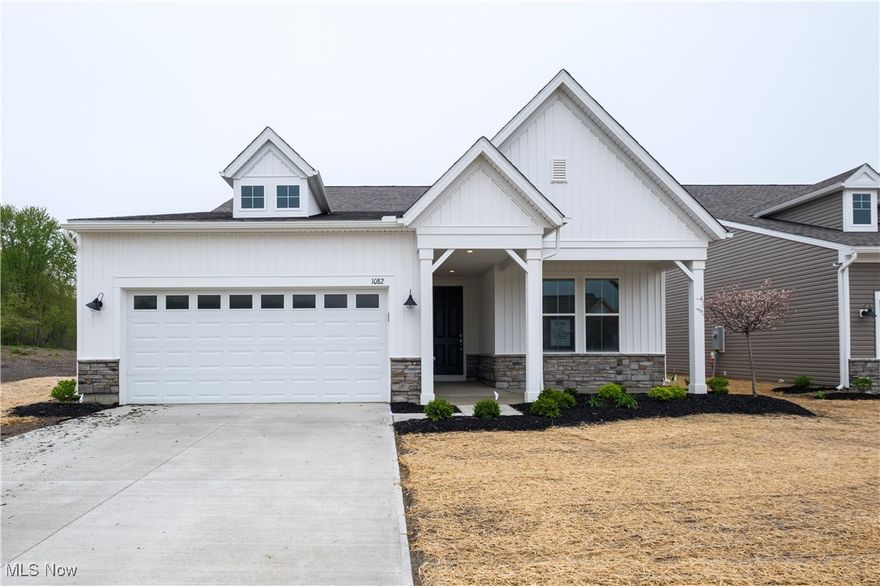 Enjoy resort style living in your beautiful well-appointed modern ranch style home in Columbia Station's 55+ Hickory Greens Community. The Mystique new home design boasts an open layout perfect for entertaining. This Quick Move-in home offers a private Owner’s Suite nestled at the back of the home complete with owner's spa and walk-in closet. Each home is built with quality that you've come to expect from Del Webb. The home boasts 2784 square feet, 3 bedrooms, 3 bathrooms complete with a covered deck overlooking a serene, wooded backyard.  Enjoy dining in your cafe just off the luxury kitchen complete with quartz countertops and soft close features are a must on your 42" Aristocraft cabinetry. Host your family or out of town guests in your spacious upstairs loft with their own bedroom, walk-in closet, and full bath. This Mystique offers a fully insulated tandem garage with 4ft extension, which can accommodate a 3rd car or golfcart.

Del Webb community is the perfect place to pursue your passions or find new ones.  Featuring resort style amenities such as a 14,300 sq foot clubhouse, a 5 acres+ walking paths, pickle ball and full swing golf simulator.  You will love our opportunities to stay active with a full-time lifestyle director coming soon. You can join social clubs, interest groups and year-round community events.