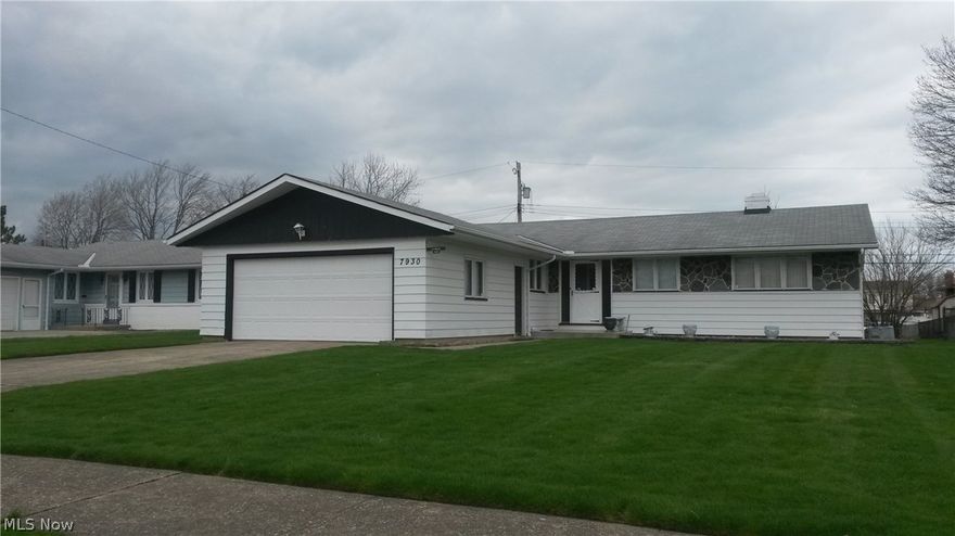 This is a beautiful and well maintained three bedroom, one full-bath and one-half bath (off master bedroom) ranch with heated 15x15 year-round enclosed patio with five sliding doors for easy entry to deep fenced back yard, complete with a storage shed. The spectacular entryway leads into a huge living room. There are ceiling fans in all bedrooms and the kitchen. Kitchen is very spacious and bright and even has an instant hot water appliance.  The third bedroom is presently being used as a first floor laundry room--can easily be converted back to bedroom.  There is an extra kitchen in the completely waterproofed basement as well as a spacious recreation room complete with a bar.  The entire house is very tastefully decorated and ready for occupancy.  Very easy to show.  Don't miss this one.