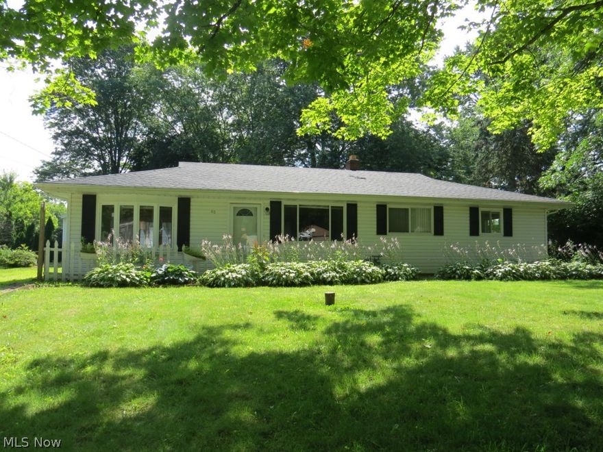 Ranch on a Large Lot! Home offers 1326 sq ft with 3 bedrooms, 1 full bath on almost 1/3 acre. Welcoming living room with a large picture window that lets in plenty of natural light. Large eat-in kitchen with newer countertops. Good-size family room with a bay window and french doors that lead to a patio and the backyard. Laundry room with ample shelving is ideal for a pantry. Newer roof. Freshly painted interior. Oversized 25x30 two car detached garage with electric and plenty of room for a workshop, hobby room or storage. New roof on garage completed in May 2015. Great backyard space waiting for your personal touch. Lots of potential! Close proximity to schools, shopping and highways. Countertop stove, wall oven and dishwasher stay! Make this house your home!