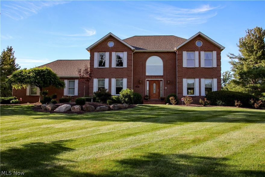 Stately Colonial surrounded by 1.87 acres, has been pre-inspected by ASHI certified inspector. Two story foyer splits the Living and dining rooms (trayed ceiling) french doors. Updated kitchen features Granite counters, and planning desk.. Two connected decks extend the entire back of the home with access from the Den, kitchen, and family rooms. Furnace and air 2005, roof 2010, basement rec room and bath 2015, family bath 2016,  The property also includes public water. The owner has mutin bars for all windows Utilities Water $29.00, Electric $142.62, Gas $75.76 (12 month averages)