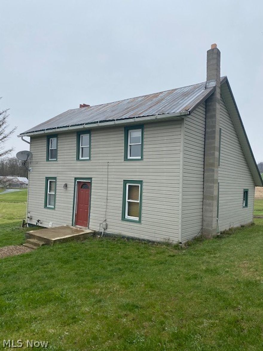 Property sells AS-IS. Great Investment Property in the country.  Eat in kitchen with enclosed side porch.  Large living room with wood burner. First floor laundry and bathroom.  2 bedrooms upstairs. Opportunity for affordable country living.