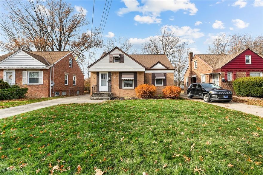 Move-in ready all brick bungalow with new flooring, freshly painted, and two car garage! This beautifully maintained home in Euclid offers timeless charm paired with modern updates throughout. The entire interior has been freshly painted to create a bright, clean feel from the moment you step inside. Enjoy brand new luxury vinyl plank flooring in the living room, kitchen, and finished basement- perfect for everyday living and entertaining. The bedrooms feature plush new carpeting adding warmth and comfort to where it matters most. The updated bathroom includes new tub surround with doors and a new vanity, giving it a crisp refreshed look. The kitchen offers solid wood cabinets in excellent condition, providing both durability and a classic style with room to personalize. Downstairs the partially finished basement adds extra valuable living space- ideal for a family room, home office, gym, or play area. Outside you'll love the convenience of detached 2 car garage with openers, offering secure parking and extra storage. With solid brick construction, thoughtful updates, and pride of ownership this is the kind of home buyer's wait for. Truly move-in ready just unpack and enjoy.