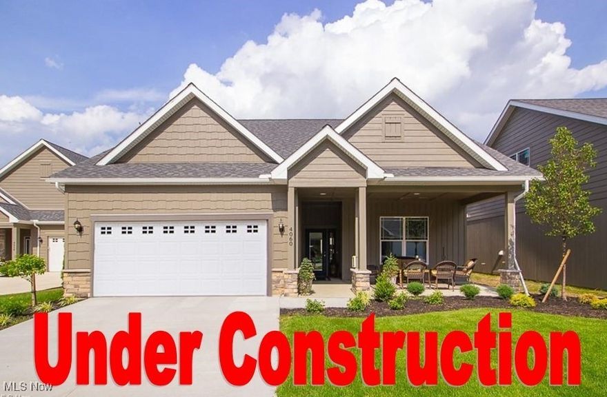 New lots just released in Phase 4 and selling fast! Prime location just east of the gazebo. Under construction with summer 2026 completion.  Still time to select finishes. The Haven Model is a free-standing open concept floor plan with 1,562 sq ft. Features 2 or 3 bedrooms,  flex room/office, 2 baths, island kitchen great for entertaining, covered front porch for porch sitting with neighbors, covered back porch which can easily be screened. Many upgrades included... granite countertops, luxury vinyl plank flooring, white cabinets with soft-close doors & drawers, SS appliances, fireplace. You deserve a maintenance-free lifestyle with exterior repairs, lawn care, and snow removal taken care of and great social events. The Courtyards at Plum Brook is located inside the Sanctuary at Plum Brook-Phase II. Minutes to freeways, shopping, medical facilities, dining, entertainment, golf, marinas. Ride your golf cart across the street to Plum Brook Country Club and Osborn Metro Park with walking trails and dog park. Clubhouse, pool, fitness center built.  FHA & VA approved.