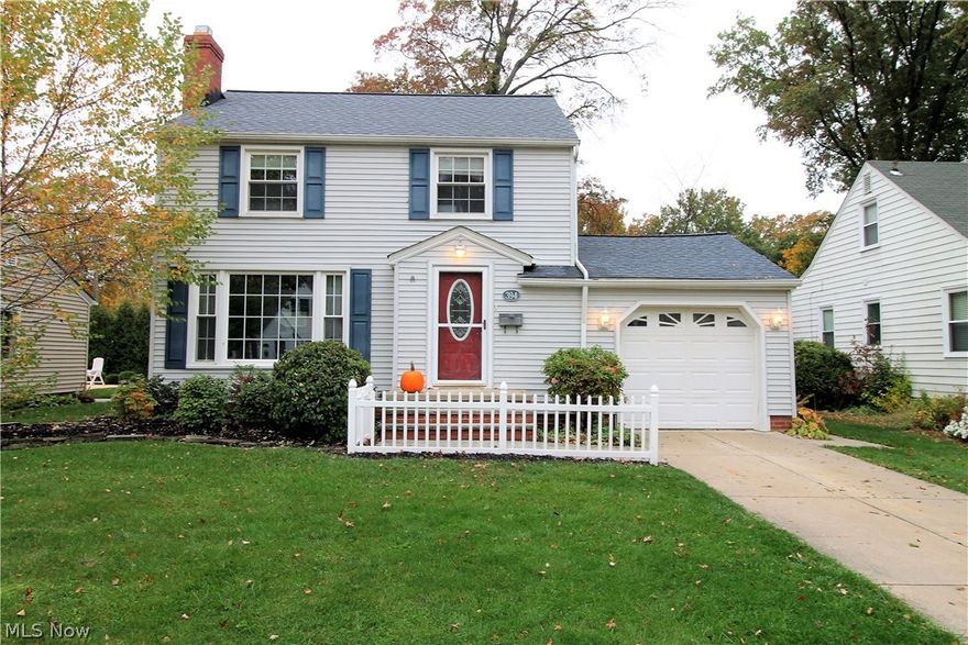 Pristine beauty in this charming colonial! Welcome to this three bedroom, two full bath gorgeous home with wood floors through out in Bay Village. Come on in from the front porch that has a little white picket fence, and into the large, bright living room that offers a wood burning fireplace, mantle with built in shelves and a large window to let the natural light to shine through. The open dining room to the kitchen has a window door to the fabulous backyard. The stunning kitchen was updated (2015), granite countertops, an abundant of soft close cabinets and drawers, stainless steel appliances (2015), dishwasher (2020). Upstairs you will find a remodeled bathroom with new tub (2020), three large bedrooms, extra attic storage with newer steps. The finished lower level offers laundry room, full bathroom, newer hot water tank (2015), newer furnace and A/C (2015), plenty of more room for entertaining etc. Large fenced in backyard offers a stamped concrete patio for relaxing, entertaining,