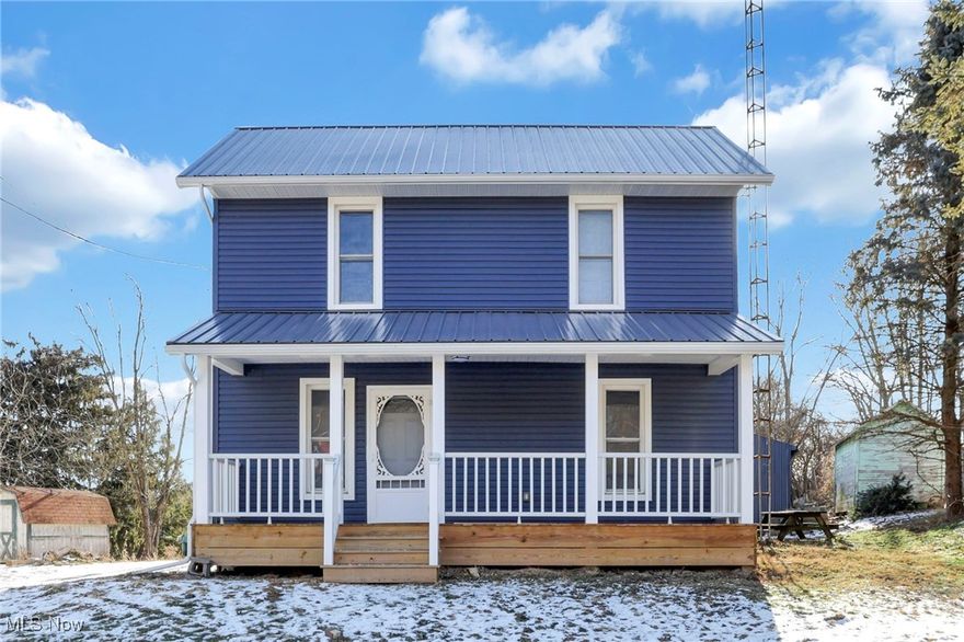 Discover this newly remodeled home that perfectly combines modern elegance with all-new features. From the new siding and roof to updated  kitchen and bathrooms, every detail has been thoughtfully upgraded, including furnace, AC, hot water tank flooring, lighting, doors, trim & paint .
As you approach the home, a charming front porch welcomes you. Inside, you'll be greeted by a spacious living room, a dining area, a kitchen complete with a stylish bar top and Stainless steel appliances. The main floor also includes a full bath, laundry room, and mudroom.
Venture upstairs to find 3 bedrooms and 2nd full bath featuring a walk-in shower. The expansive 30x60 outbuilding provides versatile space, ideal for parking vehicles, a workshop, or extra storage. Home Warranty included. 
Don't miss the opportunity to see this home—schedule your showing today!