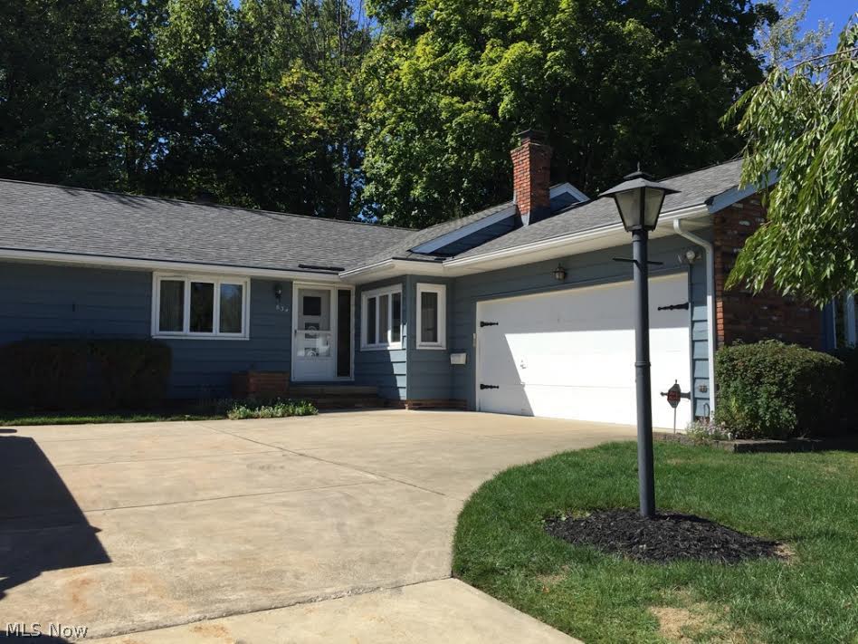 Very well maintained ranch in a very desirable neighborhood professionally painted throughout. This sprawling ranch has a large living / dining room combination with access to a large deck which leads to a patio. The large eat in kitchen has newer ceramic flooring and a tiled backsplash. All appliances included. The first floor family room has beamed ceiling with a brick gas fireplace. Large slate floored foyer. Nice sized bedrooms with large closets. The master has 2 closets and its own bath.
There is room to put a stackable washer and dryer behind the kitchen near the 2 car attached garage access. This is a great price for this home, This home has a park like rear yard and is in the area of more expensive homes. Sprinkler system for the front yard, security system.