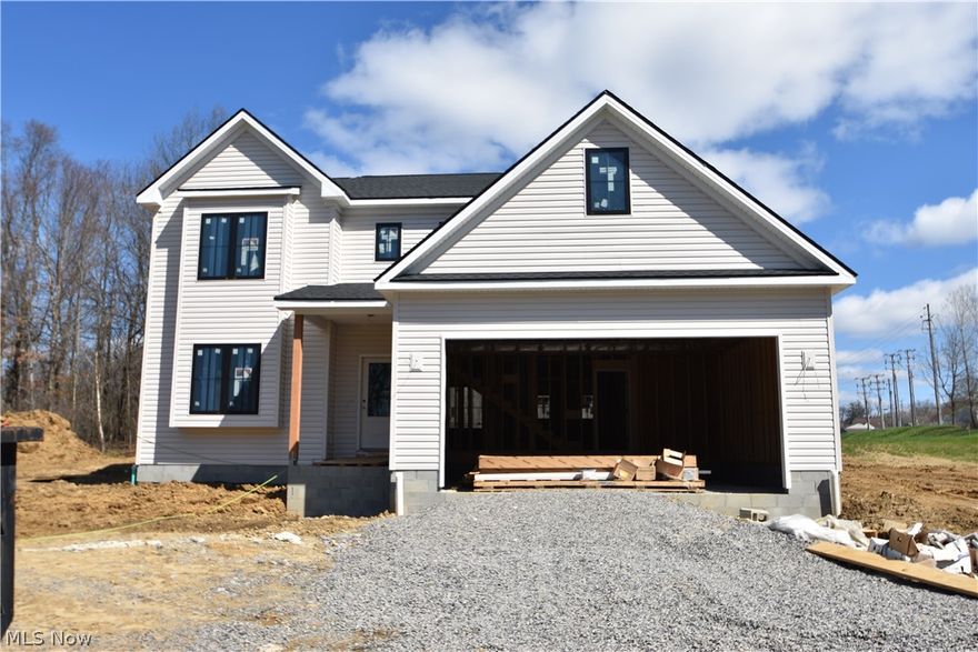 Brand NEW home in Hubbard's newest neighborhood Pine Lake Estates.  This home is nearing drywall stage and NOW is the time to pick your final touches!  Great curb appeal with this home boasting nearly 2100 SF (plus full basement for future expansion)!  Open floor plan flooded with natural light and Great room w/fireplace, dream kitchen w/quartz center isle and spacious dinette.  Second floor with 3 bedrooms all with walk-in closets, plus a shared Jack & Jill full bath, BONUS room that can be an office/game room/tv area or whatever you wish! Pine Lake Estates offers both single family home sites and a Villa home Section offering 4 styles to choose from (Furnished Model now onsite)!  Call or stop by for more info on this exciting Community!  Close too Golf Course, Schools and Shopping!