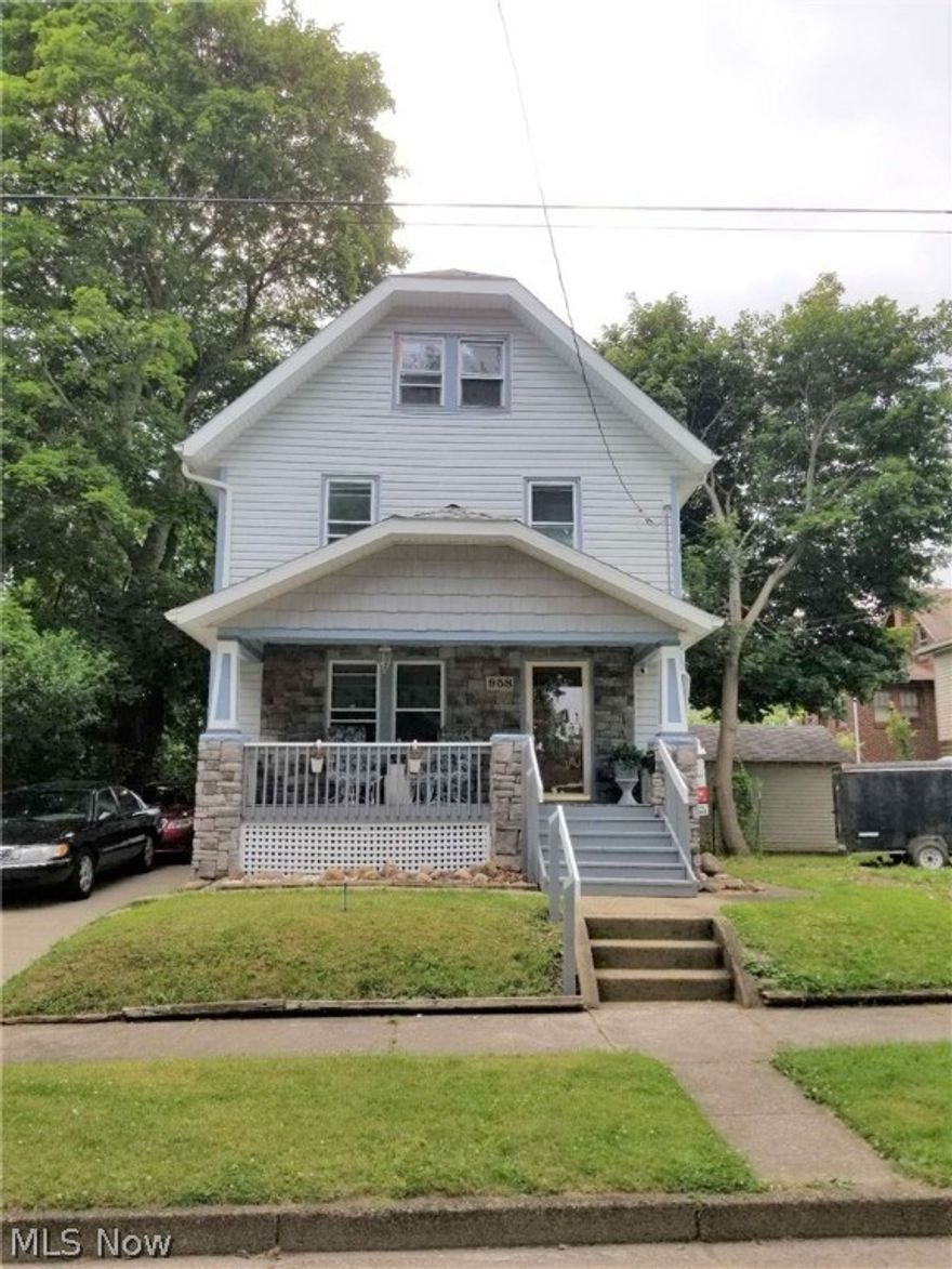 Welcome to 958 Wall St.  This charming home has a ton of updates and preserved old world charm. Brick fireplace and built in cabinets greet you when you step in the front door. Dining room also boasts built in cabinets with beveled glass doors between the living room and dining room. Beautiful remodeled kitchen with all new appliances in 2010 and an addition on the back for a larger feel in the kitchen. Great back deck right off the kitchen. Tons of storage in the remodeled bathroom. 3 bedrooms on the 2nd floor with 2nd floor laundry off of the master bedroom. Staircase to 3rd floor comes off the hallway and leads to the 4th bedroom and an additional room which serve as the 5th bedroom. Roof, siding, furnace and central air all new in 2015.  Don't miss out. Call TODAY to schedule your private tour.