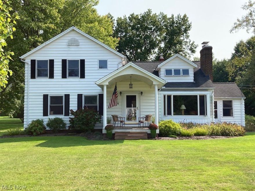 Welcome to this charming cape nestled on a park-like .65 acre lot. The beautiful living room features
hardwood floors, decorative fireplace and huge bumped out picture window. The modern kitchen has
been remodeled to include maple cabinets, granite counter top and backsplash, corner windows and
stainless appliances. The kitchen is open to the dining room which flows through Andersen French
Doors onto the lovely patio, all great for entertaining. The rustic sunroom features hardwood floors,
knotty pine paneling and its own powder room. There is a huge first floor master bedroom with ample
closet space as well as a generous additional bedroom on the first floor. The main bath has been
impressively remodeled with travertine tile. Upstairs is a study loft with study stations, desk and
bookshelves. You will also find two large bedroom and full bath plus lots of closet space. The basement
features a decorative fireplace and awaits your personal touches. You have an attached 2 car ga