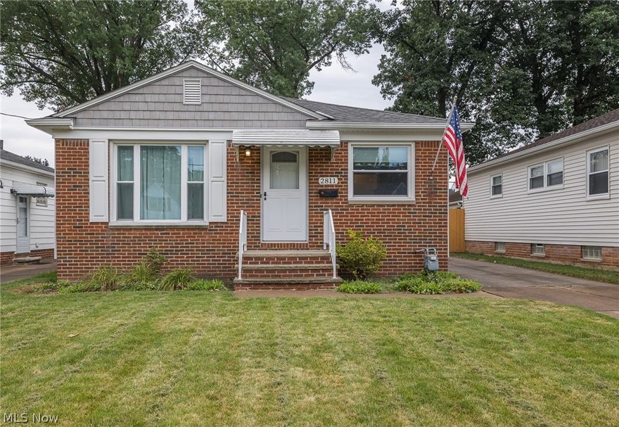 OH MY GOSH what a wonderful find in this  darling ranch that brings warmth and comfortable living for you and your favorite humans or pets. . Beautiful hardwood floors  and tiled kitchen.  All appliances  remain with house including refrigerator  and microwave in the  partially finished basement and plenty unfinished area for storage or your own workshop, your choice. Between 2017 and 2019, this wonderful ranch has gotten a new SIDING, WINDOWS AND ROOF!
 This well maintain and loved home won't last long so hurry and make it yours!