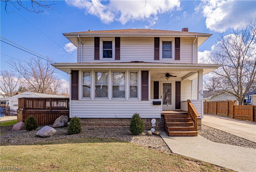 SELLER HAS REQUESTED HIGHEST AND BEST OFFER TO BE SENT TO LISTING AGENTS BY MONDAY 2/27/2023 AT 12PM. Here is a large home for those that might need the room. Original natural woodwork throughout. Addition has added a family room and master suite upstairs. Main floor features large kitchen w/ breakfast bar, half bath and 1st floor laundry, formal living room and dining area. Sunroom makes for ample office space or sitting area. Head upstairs to an owner's suite with a large closet, on suite w/ shower and whirlpool tub. Home features security system including exterior cameras w/ a 90-day video record and also protects the detached garage and workshop. Wired for a whole house generator. 2- heaters in the garage. 26 x 30 2-car garage w/ opener, heat, hot and cold water, drain and more. 22 x 25 workshop on the back of garage is also heated. Concrete driveway. Fenced yard. Home is in Ashtabula Schools district, and the extra lot is in Buckeye Schools district. Come check it out!!