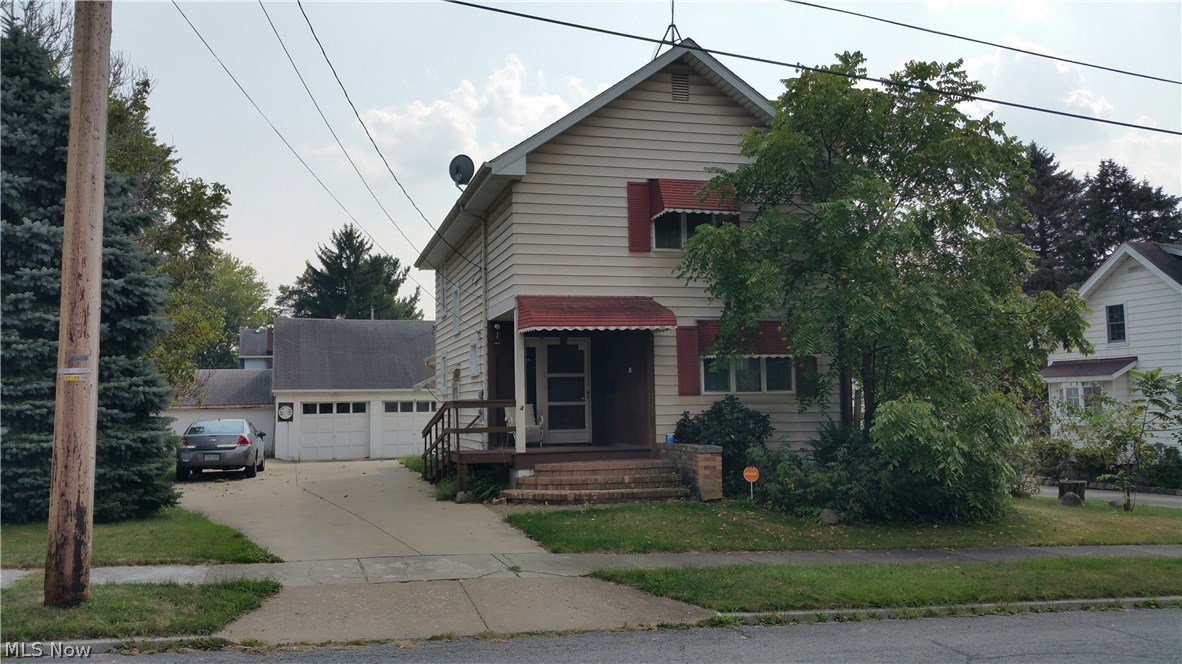 To settle the Estate of Helen B. Gavran, Mahoning Co Case #2015-ES-451, this large 2 story, 3 bedroom house with many updates will be sold at public auction on Tuesday, October 13, 2015 at 6:30pm if not sold prior. The property is listed at a Buy It Now price of $35,000 plus a 10% Buyers Premium for a contract price of $38,500 with a down payment of $5000 and the balance in 30 days. The house has been upgraded with oak cabinets in the kitchen, replacement windows throughout, aluminum and wood siding, a newer high efficiency gas furnace with central air conditioning, and air tight insert in the wood burning fireplace in the L-shaped 20' x16' living room.. There is a wine cellar room in the basement, a laundry room area, and lots of storage space in the 1068 sq. ft. basement. There is a wheelchair ramp leading from the concrete drive to the 8' x 8' covered front porch. There is a large concrete drive with additional parking area in front of the 2 story 24' x 24' garage that has a 24'x