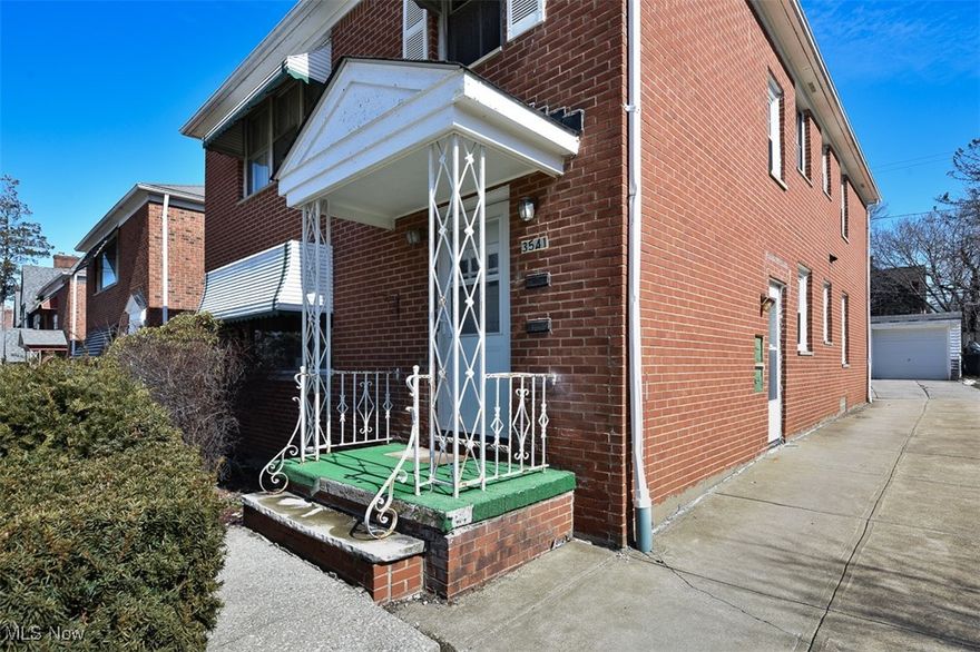 Welcome to this solid brick Duplex in a prime walkable location. Each unit is move in ready and features a large living room which opens to a dining area. A bonus space with bifold doors and built ins that can be used as a Den/Office/Potential 3rd bedroom.  The tidy eat-in kitchen has tons of cabinetry, and all appliances stay.  Each bedroom offers a huge closet. Rounding out each unit is a four-piece bathroom. The dry basement showcases a wall of secure storage cabinets, a half bath and a washer and dryer for each unit. The UP unit enjoys a TREX deck and the DOWN unit a private patio. Outside you will find low maintenance landscaping and a 2-car garage with new garage doors. Well maintained and ready for its new owner! UP has newer carpet. DOWN has newer vinyl windows. Furnaces 2019.  Add this great home to your portfolio or live in one unit, rent out the other! Close to shopping, RTA, Van Aken District, schools.... Schedule your showing today!