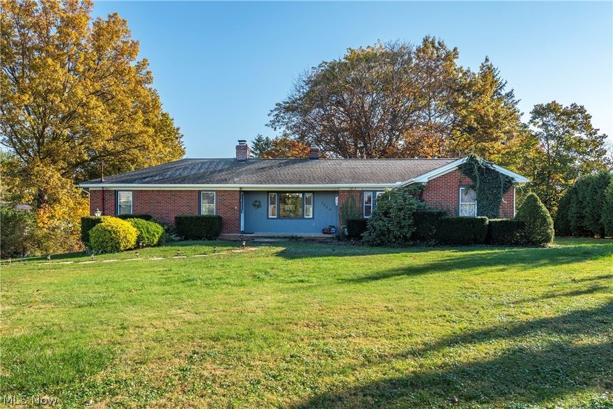Welcome home!!! Beautiful ranch with hardwood floors throughout, large kitchen & living room all new solid hardwood flooring installed 2019, dining room & bedrooms hardwood floors all refinished, 2019. The large living room will be the place where family & friends will want to gather to enjoy the fireplace. Large eat-in kitchen completely updated with today’s colors & design. White upper cabinets, wood lower cabinets and quartz countertops! Kitchen also has all new plumbing & lighting.  All new kitchen appliances when the kitchen was redone in January of 2020.  All appliances stay, including Washer/Dryer. Bathroom gutted down to the studs & put together with quality craftsmanship including new plumbing. Detailed tile work in the bathroom. Deck refinished in 2020. Fabulous 1.8-acre lot that includes a fire pit and a large veggie garden w fencing & raised beds. This lovingly updated home on this picturesque lot will feel like you’re in your private get-a-way. Furnace & Central A/C brand