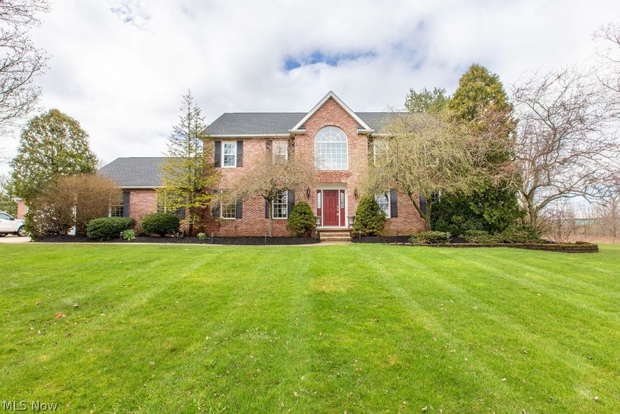 Welcome to your dream home in Sharon Township! This stunning property features a beautiful 4-bedroom, 2 full and 2 half baths home spanning 2741 sq. ft. with an additional 1075 sq. ft. of finished living space in the lower level. The lower level boasts a kitchenette and an additional half bath. Situated on over 2 acres of land with a pond, gazebo, and spacious decking, this home is perfect for relaxation and entertainment. The kitchen opens to the family room with a gas-burning fireplace, while a formal dining room and an elegant living room provide ample space for gatherings. Convenient first-floor laundry adds to the home's functionality. Upstairs, you'll find a luxurious master suite with an en suite bath, Jetted tub, and a walk-in closet. Three other spacious bedrooms share a full bath in the hallway. This energy-efficient home includes geothermal heating and cooling, ensuring comfort and sustainability. No HOA. Located in the esteemed Highland school system, this property combines luxury, comfort, and practicality for the perfect living experience. Updates Include:Roof 2017, Geo thermal pump 2012, Most windows 2016,Septic pump 2024, well pump 2020, Washer/Dryer 2017, Range 2013, Refridgerator 2012, Deck 2017, New Carpet (minus dining room) 2024.