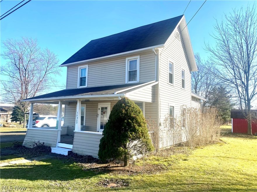 Adorable and Affordable home in Homerville!  This property has been lovingly cared for by the current homeowner for the past 65+ years and she is ready to pass this cozy home on to a new owner(s)  So many updates already completed: Septic 2017; newer metal roof (rear only); front portion shingled in 2003; newer front porch floor; hot water heater 2018; blown in insulation around complete exterior 2018; updated electric panel 2017; gas line installed and new furnace 2017; newer vinyl windows; electric range and refrigerator, 2018; cherry kitchen cabinets added in past 10 years; a beautiful built in china cabinet/hutch is featured in the kitchen; ceilings throughout have been re-surfaced.  This home has beautiful original woodwork and solid wood doors and a unique original feature in the front living room window, an etched glass ship scene.  There is an 11x11 room on the first floor used as a bedroom, has no closet. The basement is partial with crawl space that has a vapor barrier and in