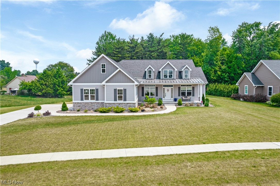 Wanting a newer home without building, look no further! A covered front porch welcomes you as you approach the front door of this immaculate 3 bedroom, 3.5 bath ranch situated on .5 acres. Once inside, you will immediately be drawn to the open living room with a wall of windows overlooking the backyard and a gas fireplace surrounded by built-in shelves. The fully applianced kitchen offers tons of cabinet and counter space, an island and pantry. There is a counter bar and an eat-in/morning room area with a slider leading to the covered back porch. The master bedroom has 2 walk-in closets and attached bath with tiled shower and dual sinks. The drop zone off the garage with built-in bench, hooks and cubbies is the perfect place for coats, shoes and bags. The large laundry room includes storage cabinets, wash sink and counter space for folding clothes. A formal dining room with decorative ceiling, 2 other bedrooms, both with deep closets, and 1.5 baths round out the main floor. The walk-o