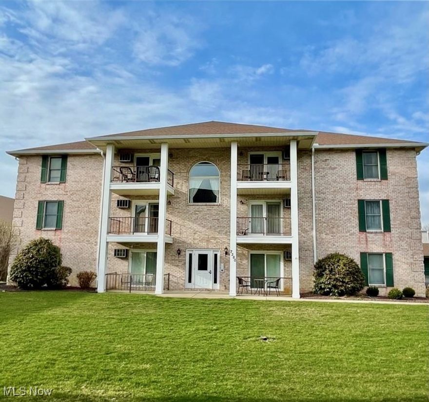 Welcome to 7380 Eisenhower Dr #5 — a beautifully updated and move-in ready third-floor condo offering comfort, privacy, and convenience in one of Boardman’s most desirable and well-kept communities. This spacious home has been meticulously maintained and thoughtfully upgraded throughout. Step inside to find new Pergo flooring installed in 2021, providing a warm, modern look that flows through the living and dining areas. The kitchen was remodeled in 2019, featuring a large center island, granite countertops, and newer appliances, creating the perfect space for both cooking and entertaining. Enjoy peace of mind with brand-new air conditioners installed in 2023, neutral décor, and a clean, well-cared-for interior that’s truly ready for immediate occupancy. The rare 2.5-car garage with a mandoor offers extra storage and privacy — unlike most units that share garage walls. As a third-floor unit, you’ll appreciate the added quiet, security, and natural light, along with lovely views of the surrounding area. Set in a quiet, low-traffic neighborhood, this condo provides the best of both worlds — tranquility and accessibility. You’re just minutes from Boardman Park, Southern Park Mall, the YMCA, and countless restaurants, coffee shops, and grocery stores. Easy access to U.S.-224, Market Street, and I-680 makes commuting effortless and puts you close to downtown Youngstown, local hospitals, and nearby universities. This property truly combines modern updates, low-maintenance living, and a fantastic location. Whether you’re a first-time buyer, professional, or downsizing, this home checks every box. Schedule your showing today and see why this move-in ready condo stands out from the rest!