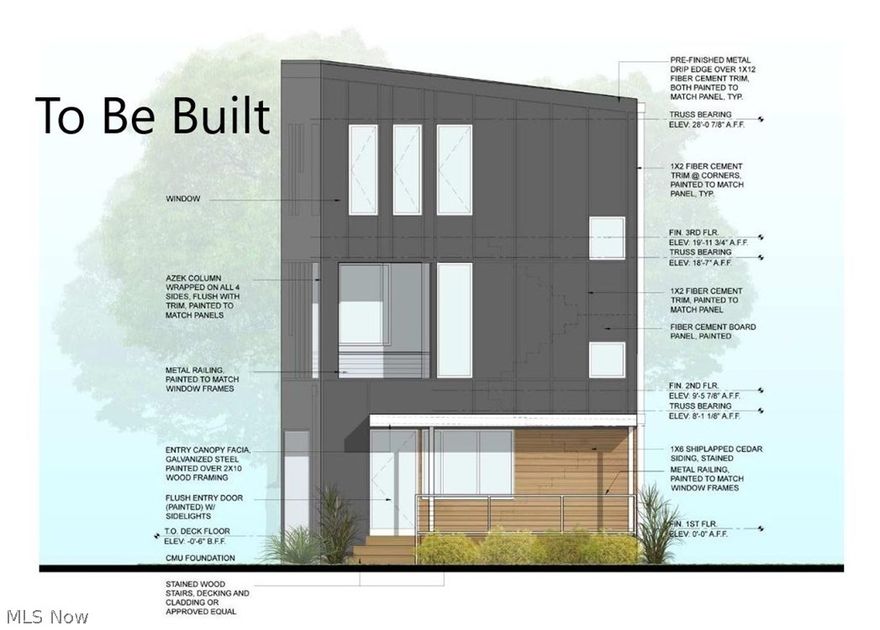 This is your last chance!  The 3rd and final tax abated, contemporary new home to be built as part of the West 12th development in Tremont. Features 2 bedrooms, large den/office area, 2 1/2 baths, light filled open floor plan, hardwood floors, granite counters, balcony off living room, front porch, 2 car attached garage, small yard area off garage (perfect for a dog run), green built exceeding Energy Star standards, 15 year tax abatement. Steps to Lincoln Park and all that is Tremont via footbridge and connector path. Minutes to Downtown, University Circle, Ohio City, Gordon Square, Steel Yard Commons and all highways.