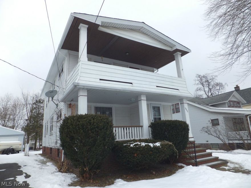 Clean and well kept standard 5x5 two family,natural woodwork,freshly painted,appliances stay,walk-up 3rd floor attic,new gutters,3 car garage
