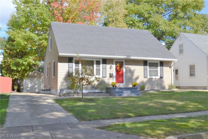 This is the home you have been searching for! Spacious 3 or 4 bedroom Cape Cod has it all! Beautifully updated and remodeled throughout! Stunning kitchen with granite counters, brand new stainless steel appliances, glass tile backsplash and ceramic tile flooring. Huge living room with bright picture window opens to the formal dining room. Brand new main bathroom and two spacious bedrooms complete the first floor! Upstairs, you will discover an oversized Master Bedroom with  a new attached half bath. Additional room could be a nursery, office, or 4th bedroom. The lower level features a rec room with new carpet and a half bath plus the laundry area with epoxy floor (brand new washer and dryer are included) and tons of storage space! Hardwood floors have all been re-finished and are beautiful! Vinyl Siding, new Pella windows, new exterior doors, newer furnace, A/C, and roof! One car detached garage with new garage door and opener! Short walk to Portage Crossing and quick access to Route 8