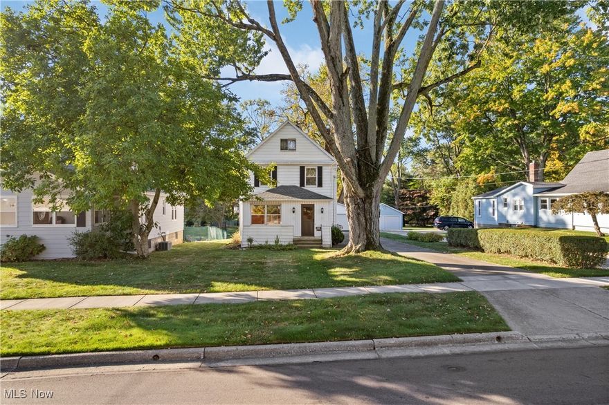 Adorable home with endless potential! This charming Cuyahoga Falls residence features a spacious layout, classic character, and plenty of room to make it your own. Inside, you’ll find a formal dining room and a cozy living room with a welcoming fireplace—perfect for gatherings or quiet evenings in. The kitchen opens to a large family room showcasing a striking brick fireplace and vaulted ceilings, creating a warm and inviting atmosphere. Sliding doors lead to a low-maintenance Trex deck overlooking the backyard, where you can enjoy occasional visits from local wildlife. Upstairs, the home offers 3 bedrooms and a full bath, while the huge finished attic on the third floor provides incredible versatility—use it as a 4th bedroom, office, or playroom. The attic’s windows fill the space with natural light, and built-in storage adds practicality. Additional highlights include a charming enclosed porch, bay window, and built-in features throughout. Mechanical updates bring peace of mind, with a 90% efficiency Carrier furnace (’22), central air (’15), and a roof approximately 10 years old. The oversized garage and partially finished basement–with glass block windows–add even more space full of potential. Just minutes from the Cuyahoga River and Gorge Metro Park, where scenic hiking and walking trails await. Conveniently located near Rt. 8, shopping, dining, and entertainment, with easy access to both Akron & Cleveland. Sold as is, this gem is ready for your vision and creativity!