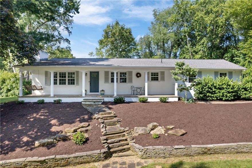 Looking for a home in a picturesque setting in Jackson Township, well here it is!!! This charming brick ranch boasts 3 bedrooms and 2 baths within 1,144 sq ft of impressive updated living space. The main level features a Jaw-Dropping open-concept culinary kitchen, complete with newer stainless appliances, cabinets, granite countertops, and a convenient breakfast/meal bar. This flows seamlessly into a family room with beautifully refinished hardwood floors. Three bedrooms and a full bath complete the main floor. The lower level offers additional living space, including a recreation room with a gorgeous and eye-catching natural stone wood-burning fireplace, a full bath, an office/bedroom/bonus room, and a laundry room. Step outside to your private oasis! Mature, meticulously maintained landscaping surrounds a cement back patio and a spacious front porch, ideal for relaxing mornings and evenings. With too many updates to list (**PLEASE SEE LIST IN SUPPLEMENTS**) and a central location close to restaurants, shopping, highways, and the airport, this home won't last long. Schedule your showing today before this beauty is gone!