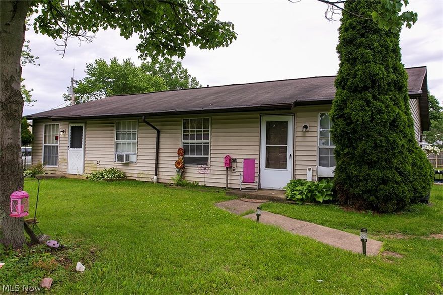 Tenants pay all utilities except seller pays sewer. Furnace on both sides replaced in 2017, Beautiful flat lot in residential area,  nice floor plan with laundry off kitchen. Perry schools. AC Units are owned by tenants.