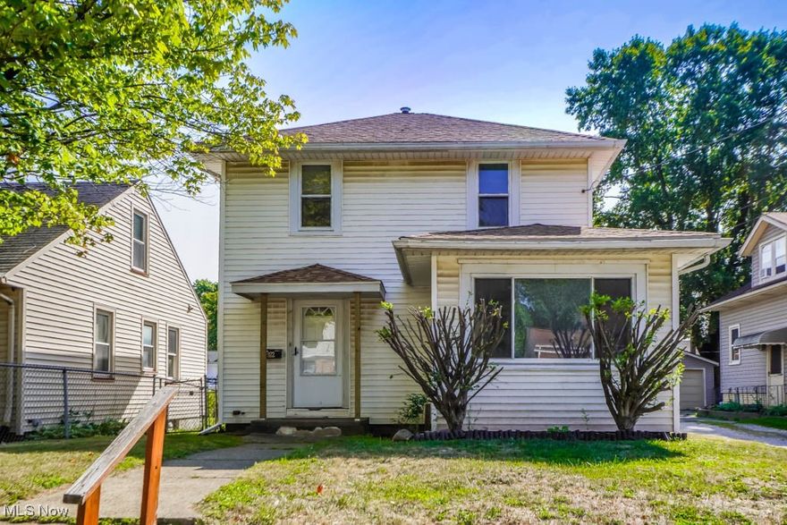 This cozy home is a solid option for an investor or someone looking for an affordable home they can update to suit their style! The main floor features comfortable living space with a living room, dining room, and bonus sunroom. The kitchen has an efficient layout with a mudroom entrance from the fully fenced backyard, shared drive and detached one car garage. Upstairs, you'll find two bedrooms, including one with a walk-in closet, and a full bath. Priced to sell with strong rental potential and a convenient location near shopping, dining, Aultman Hospital, and easy highway access. Schedule your showing today!