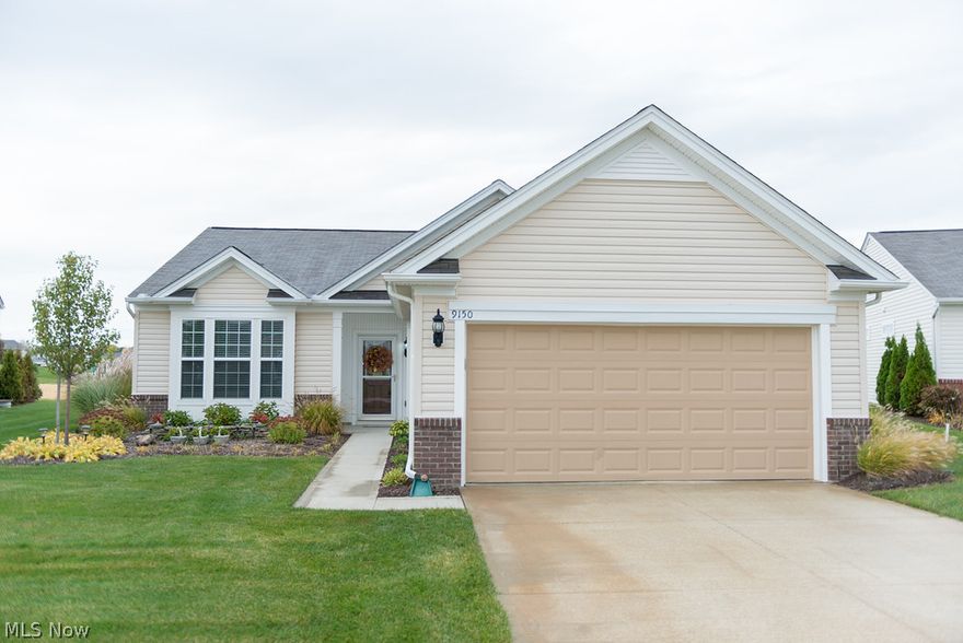 Enjoy Active Living at its best at Pioneer Ridge in this amazing Del Webb Abernathy Model. This stunning ranch style home has over 1650 sq ft, featuring 2 bedrooms, a den, 2 bathrooms and sunroom.  The eat-in kitchen shows staggered maple cabinetry with hardware, corian countertops and stainless steel appliances that will stay. The open family room has a beautiful gas fireplace with ample space to mount a tv above along with a stylish ceiling fan. Spacious Master Suite has a huge walk in closet. The master bathroom has double bowl sinks and a large walk-in shower.  For added convenience there is a sprinkler system and the garage has been extended 4' for extra storage space. Being a part of Pioneer Ridge, you will have full access to the 8-Acre Amenity Campus with a 14,500 sq ft Amenities Center, Indoor/Outdoor Pools, Fitness Center, Tennis, Walking Trails and more. Come see today!