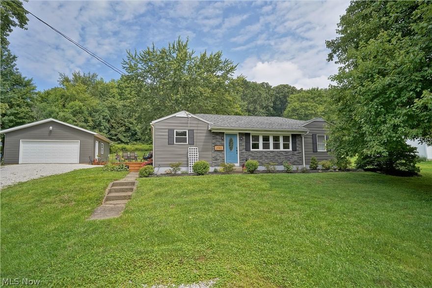 Welcome to this charming ranch in Copley! Step inside to the large family room, with beautiful barn doors to accent the room. The kitchen has lovely cupboards that show off the stainless steel appliances and countertops and do not miss the flooring! Three nicely sized bedrooms and two fully updated bathrooms! The outside has a huge deck which makes the perfect spot for summertime entertaining and it overlooks the lovely backyard. Septic pumped in September 2020. New sump with battery back up. Reverse Osmosis is not included. Do not miss out on this home that is filled with character and charm!