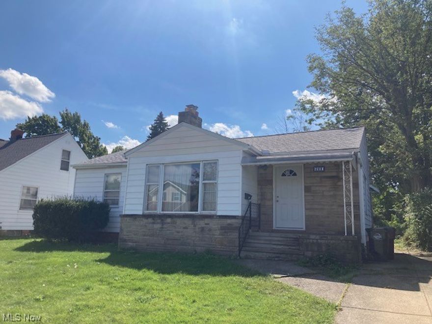 Cute 3 Bedroom Ranch with Partial Stone Front. Unique Floor Plan Features a Large Living Room with Decorative Sandstone Fireplace. Plenty of Eating Space in the Comfortable Dining Room. There are Plenty of Cabinets & Counterspace in the Kitchen. Stove & Refrigerator are Included. All 3 Bedrooms are Spacious and Feature Hardwood Floors. The Full Basement Provides Much Extra Storage. New Electric Breaker Box. Roof Appears Newer. Two New Entry Doors. Located on a Quiet Dead End Street. This is a Great Place to Call Home!!