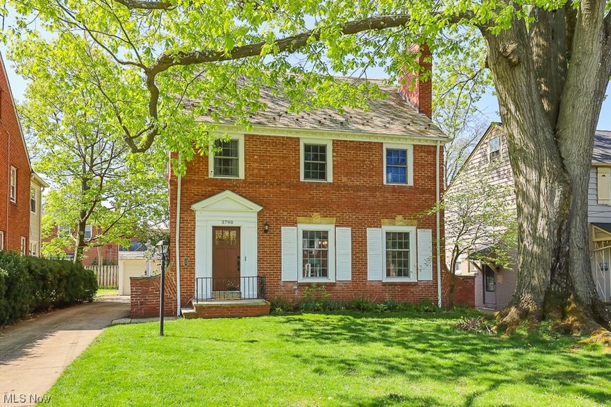 Welcome home to this stunning, renovated brick Colonial in University Heights. The architectural features have been preserved with beautiful hardwood floors, curved archways, coved ceilings, decorative trim & moldings. The stately exterior features classic red brick, dental molding & signature slate roof. This completely remodeled kitchen was expanded incorporating the breakfast nook. This impressive renovation included removing drywall down to studs, gorgeous new cabinets, tile backsplash, stainless steel appliances & butcher block countertops. The arched opening from kitchen to dining room has been widened & includes restored hardwood floors and an original corner built-in hutch. The first-floor half bath was renovated with new vanity, toilet & fresh paint. The second level has 3 generously sized bedrooms. The full bathroom on 2nd floor has been completely remodeled including new fixtures, tile flooring & updated plumbing & electrical. The third-floor has an additional bedroom & full