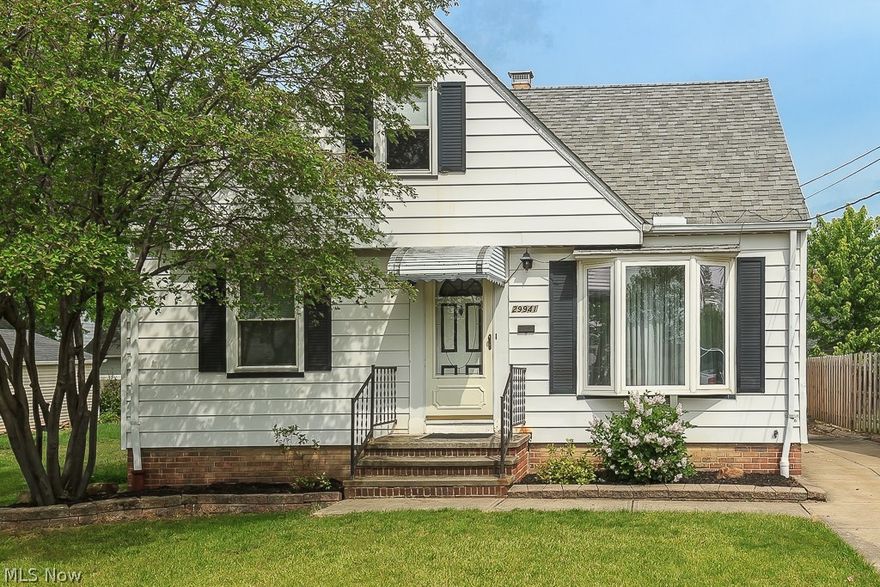 Why rent when you can own this charming three bedroom, one bath bungalow that is perfect for first time home buyer or someone that is downsizing!  Less than two blocks to Wickliffe Senior Center/Community Center, Jindra Park which offers a variety of activities (tennis court, baseball diamonds, walking track and basketball courts) along with a newer community pool, schools, shopping and easy access to I-90 and Route 2!  So much potential in this remodeled kitchen with plenty of space and cupboards (includes all appliances). Living room with bay window is the perfect place for family time. Gorgeous marble surround in the main bathroom.  On the first floor you will find the Master bedroom and an additional bedroom.  Both bedrooms have hardwood flooring. Second floor features gleaming knotty pine wood floors; this bedroom can be used as a Master Bedroom as well, if desired. Finished lower level boasts new vinyl flooring in the spacious recreation room; other side is your laundry room with