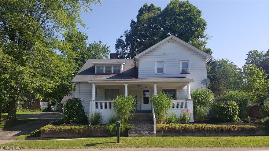 Charming 2 story 4 bedrooms, newly remodeled kitchen, dining room w fireplace, replacement windows, newer furnace, new roof w/50 yr. shingles in 2017,inviting front porch,  2 car detached garage, nicely landscaped, fenced back yard. Convenient location. Make an appointment today to see this one!