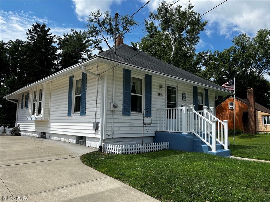 Come check out this clean and cozy 2 bedroom 1 bathroom ranch in the heart of Mogadore. The kitchen has plenty of counter space and cabinets. The home also has a formal dining room and comfortably sized living room. Outside features a 1 car detached garage, large shed and 1/3 acre yard. The home has many recent updates in the last ten years including roof replaced August 2022, furnace & A/C 2018, HWT 2014, leaf guard gutters 2016 and concrete driveway 2012.